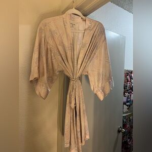 Gilly Hicks Pink Satin Robe